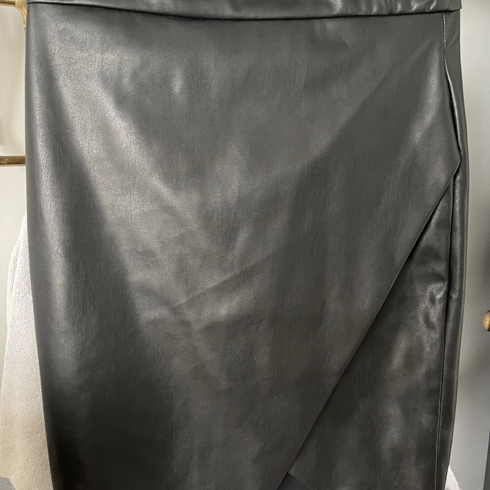 Black Pleather skirt